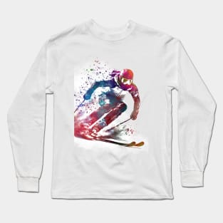 Ski sport art #ski #sport Long Sleeve T-Shirt